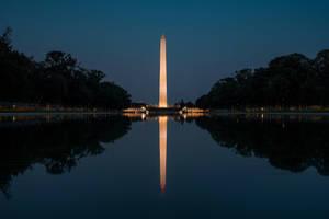 Nighttime Washington Monument Wallpaper