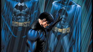 Nightwing Blue Digital Artwork Wallpaper