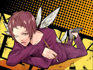 Niizuma Eiji, A Passionate Manga Artist From Bakuman Anime Series Wallpaper