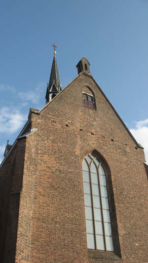 Nijmegen Church Steepleand Sky Wallpaper