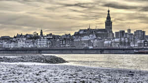 Nijmegen Skyline Dusk Wallpaper