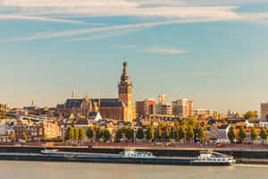 Nijmegen Skyline River Waalkade Wallpaper