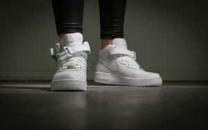 Nike Air Force 1 Mid - White Wallpaper