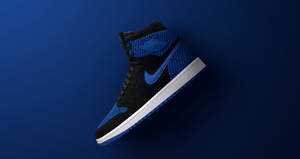 Nike Air Jordan 1 Retro High Flyknit Royal Wallpaper