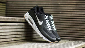 Nike Air Max 90 Black White Wallpaper