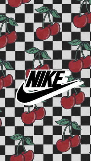 Nike Cherry Checkerboard Aesthetic Wallpaper