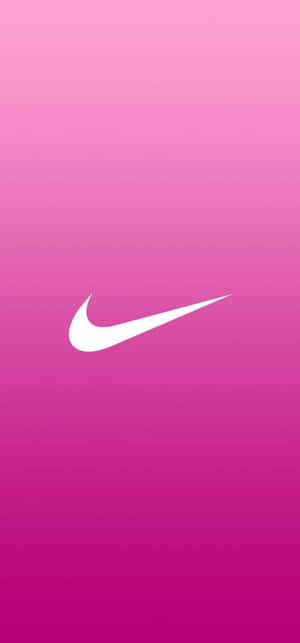 Nike Logo On A Pink Background Wallpaper
