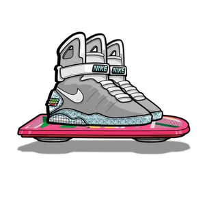 Nike Mag Cartoon Shoe Wallpaper