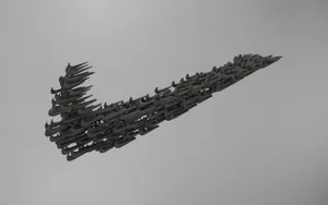 Nike Swoosh Graphic Design Wallpaper