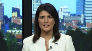 Nikki Haley Live Broadcast Wallpaper