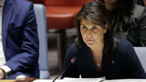 Nikki Haley Serious Wallpaper