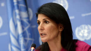 Nikki Haley Speaking Wallpaper