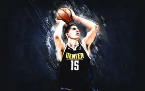 Nikola Jokic Denver Art Poster Wallpaper