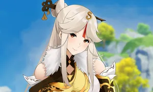 Ningguang, The Tianquan Of Liyue Qixing, Standing Proudly In Genshin Impact Wallpaper