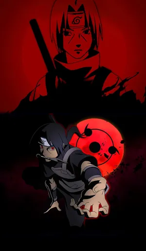 Ninja Performing Fire Jutsu Wallpaper