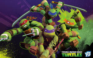 Ninja Turtle Nickelodeon Cartoon Poster Wallpaper