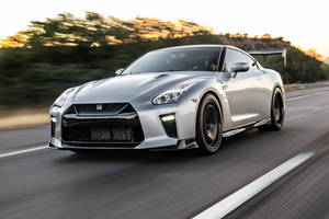 Nissan Gt R In Silver Paint Wallpaper