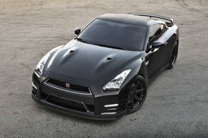 Nissan Gt R Jet Black Colour Wallpaper