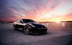 Nissan Gt R Jet Black Paint Wallpaper