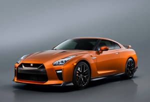 Nissan Gt R Orange Colour Wallpaper