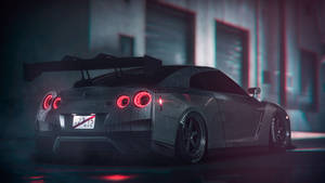 Nissan Gtr Car At Night Wallpaper