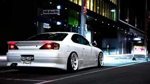 Nissan Silvia S15 City Street Wallpaper