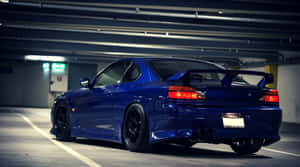 Nissan Silvia S15 Electric Blue Paint Wallpaper