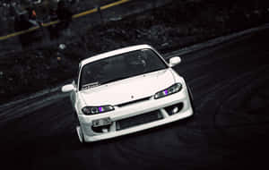 Nissan Silvia S15 Pearl White Wallpaper