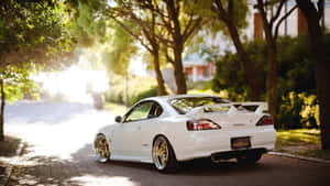 Nissan Silvia S15 White Model Car Wallpaper