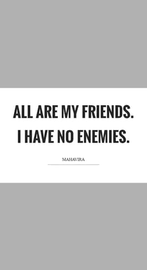 No Enemies Only Friends Wallpaper
