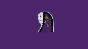 No-face Purple Background Wallpaper