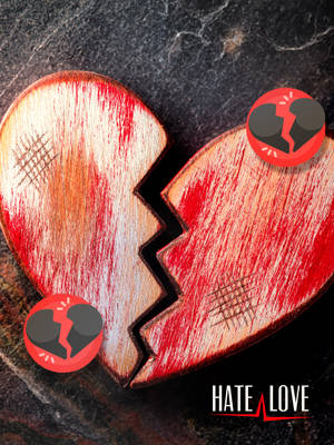 No Love Carved Wooden Broken Heart Wallpaper