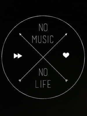 No Music No Life Graphic Wallpaper