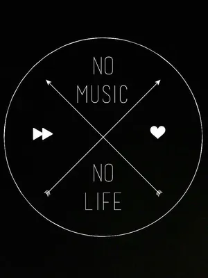 No Music No Life Graphic Wallpaper
