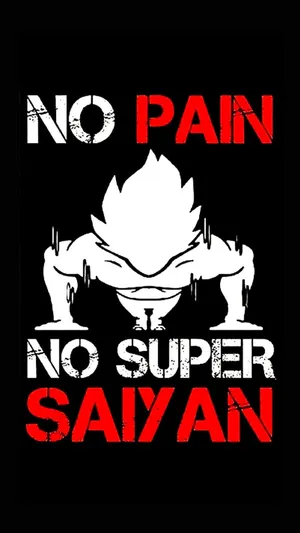 No Pain No Super Saiyan Wallpaper