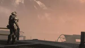 Noble Team's Lone Wolf: Noble Six In Action Wallpaper