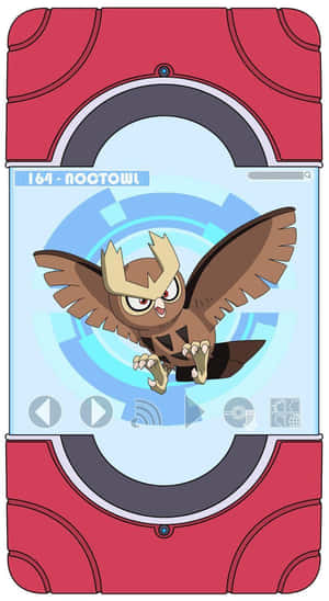 Noctowl Pokedex Entry Wallpaper