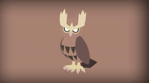 Noctowl Pokemon Illustration Wallpaper