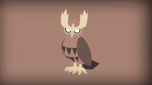Noctowl Pokemon Illustration Wallpaper