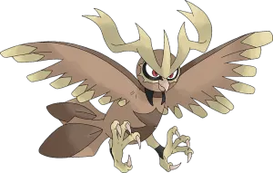 Noctowl Pokemon Spread Wings Wallpaper