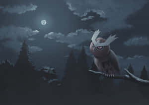 Noctowlin Moonlit Night Wallpaper
