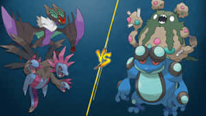 Noivern V S Gardevoir Seismitoad Battle Wallpaper