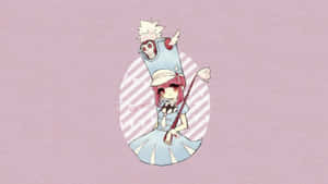 Nonon Jakuzure Striking A Pose In Her Iconic Outfit Wallpaper