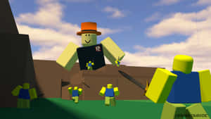 Noob's Journey In The Popular Roblox World Wallpaper