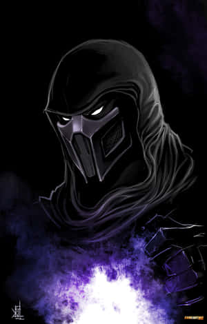 Noob Saibot In Action, The Fearsome And Mysterious Mortal Kombat Warrrior Wallpaper