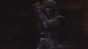 Noob Saibot In Epic Mortal Kombat Battle Wallpaper