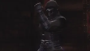 Noob Saibot In Epic Mortal Kombat Battle Wallpaper