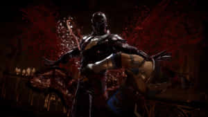 Noob Saibot On The Battlefield In Mortal Kombat Game Wallpaper