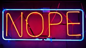 Nope Neon Lights Tumblr Laptop Wallpaper