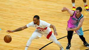 Norman Powell Against Goran Dragic Wallpaper